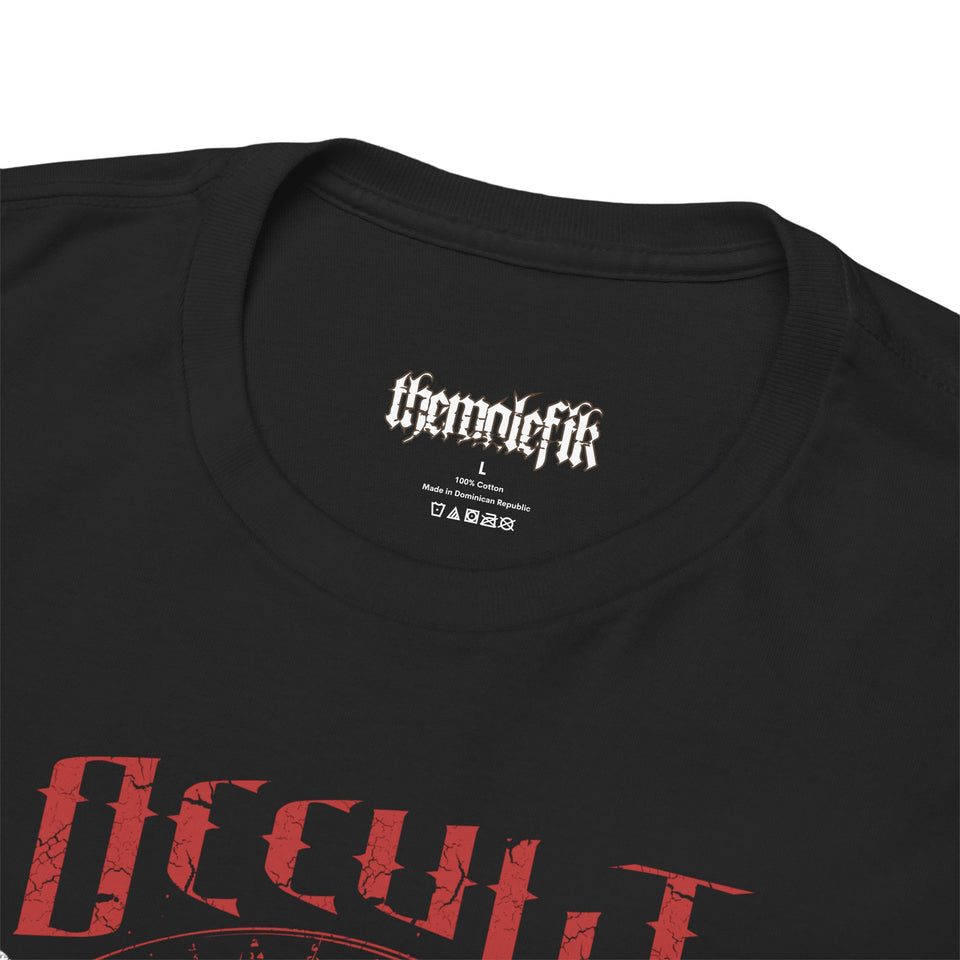 Unisex Heavy Cotton Tee - Red Occult Graphic Tee