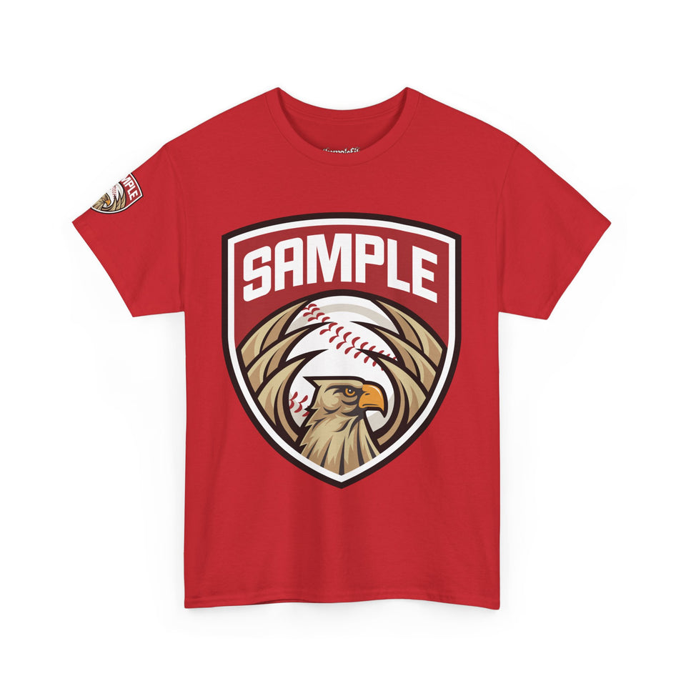 Unisex Heavy Cotton Tee - Eagle Baseball Graphic Design Shirt