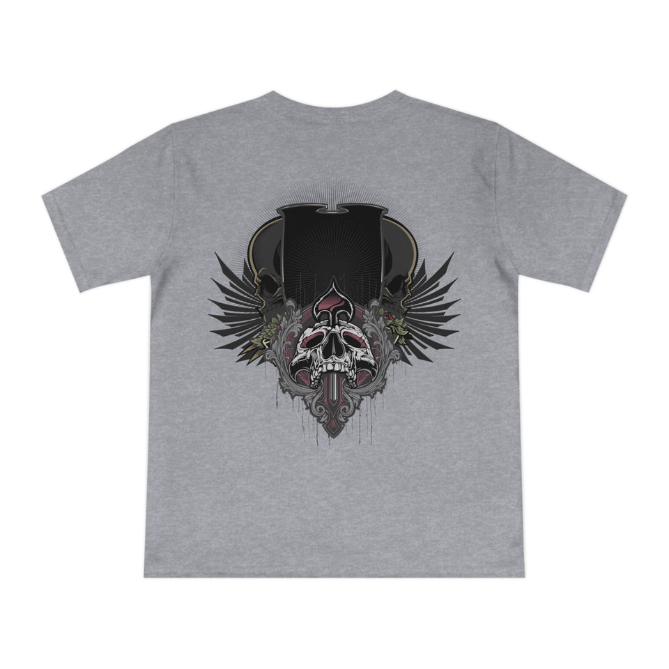 Rebellious Skull Graphic Unisex T-Shirt | Bold Yellow Design | Perfect for Edgy Casual Wear