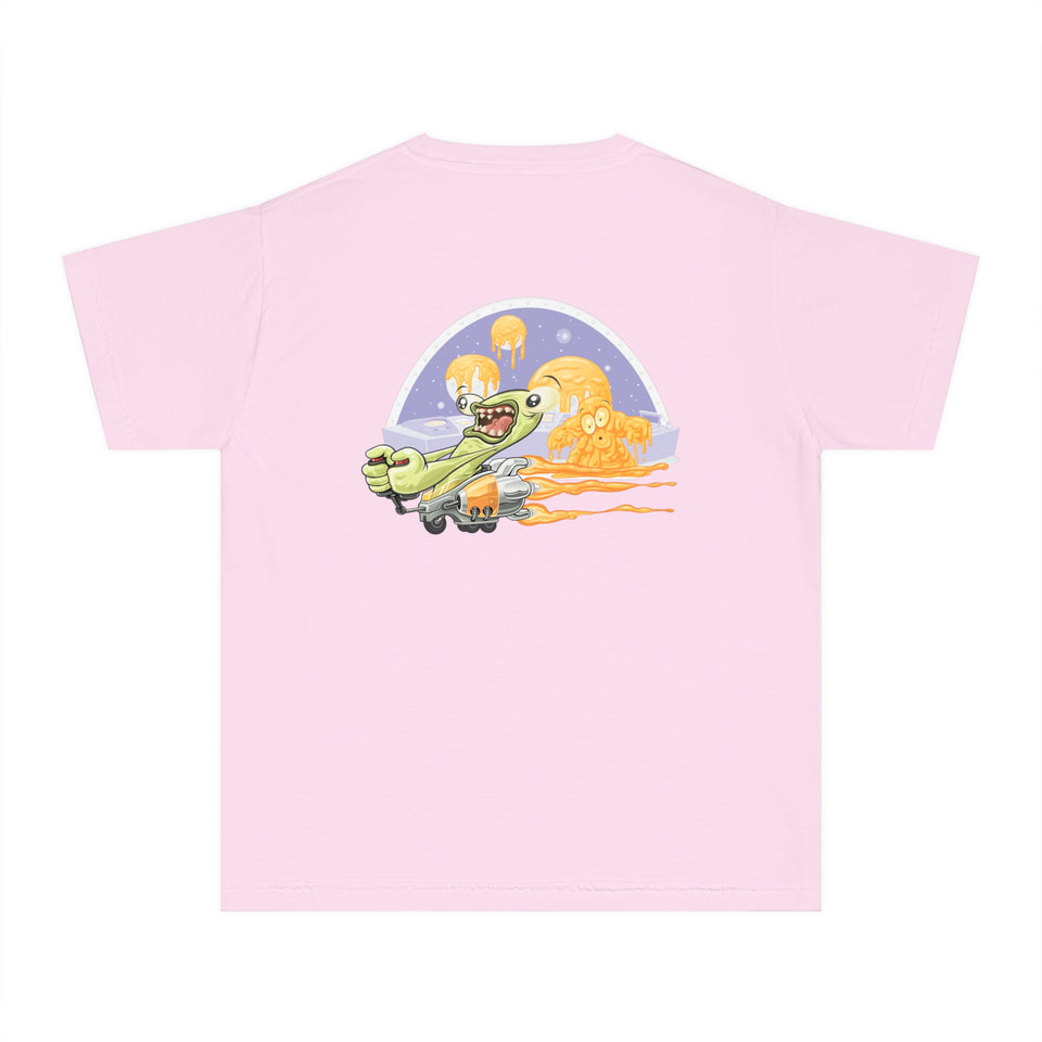 Youth Midweight Tee - Fun Dinosaur Graphic Tee for Kids