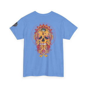 Vintage Skull Art Unisex Heavy Cotton Tee - Gothic Streetwear Fashion