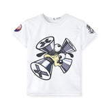 Kids Fun Sports Jersey - Alien Character & Flaming Volleyball Design
