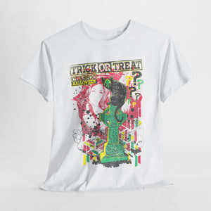 Trick or Treat Graphic Tee - Unisex Heavy Cotton T-Shirt