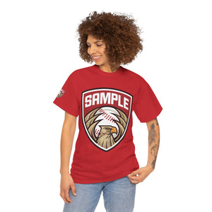Unisex Heavy Cotton Tee - Eagle Baseball Graphic Design Shirt