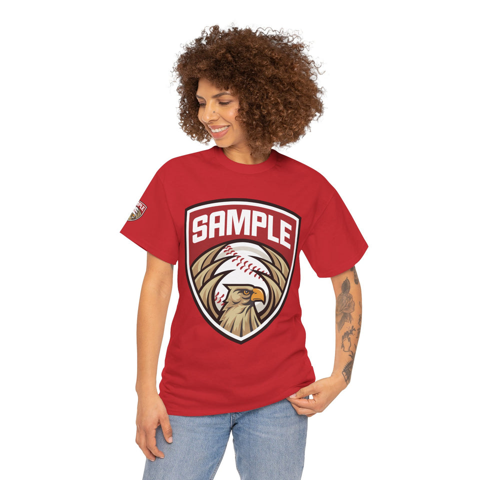 Unisex Heavy Cotton Tee - Eagle Baseball Graphic Design Shirt