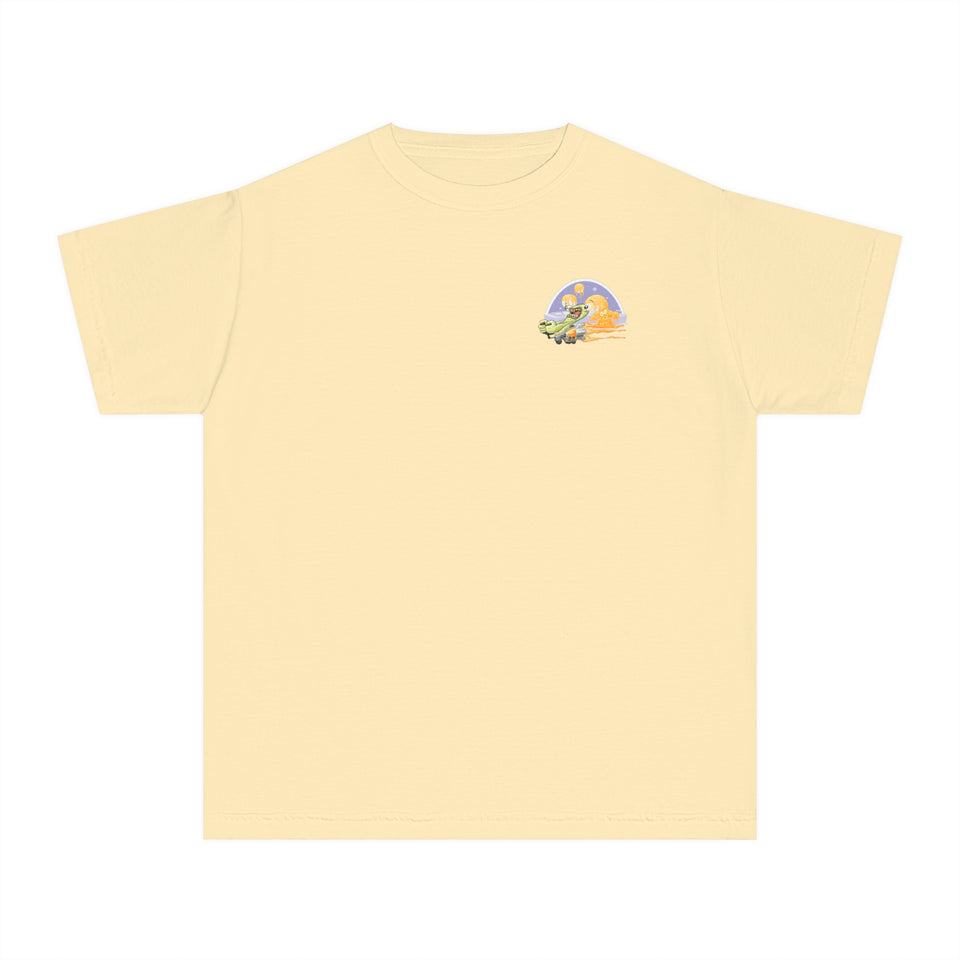Youth Midweight Tee - Fun Dinosaur Graphic Tee for Kids