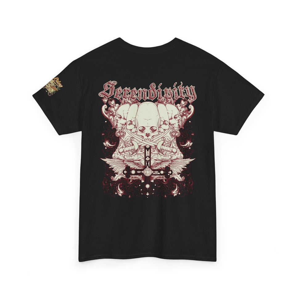 Free Riders Serendipity Unisex Heavy Cotton Tee - Stylish Graphic T-Shirt for Free Spirits