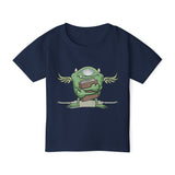 Fun Monster & Volleyball Toddler T-shirt - Playful Design for Little Adventurers