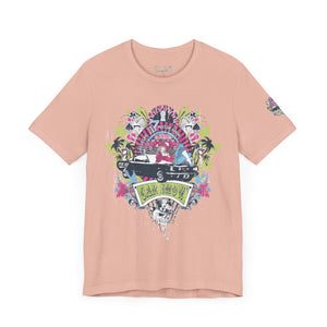 Retro Vibes Unisex Jersey Tee - Beach Cruiser Graphic