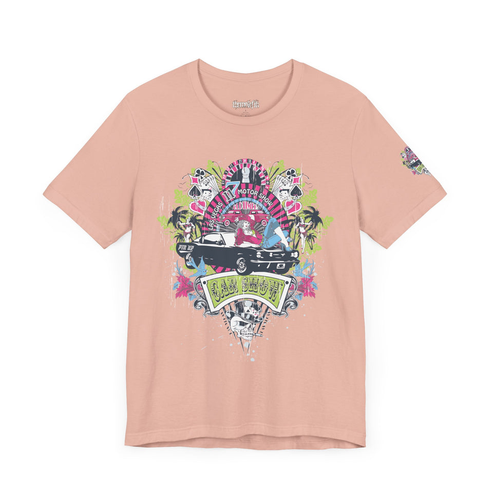 Retro Vibes Unisex Jersey Tee - Beach Cruiser Graphic