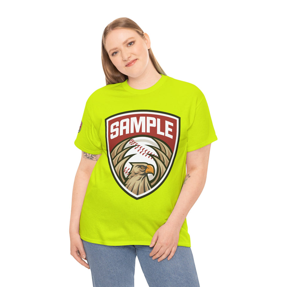 Unisex Heavy Cotton Tee - Eagle Baseball Graphic Design Shirt