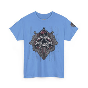 Vintage Skull Art Unisex Heavy Cotton Tee - Gothic Streetwear Fashion