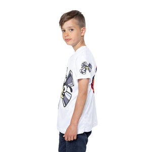 Kids Fun Sports Jersey - Alien Character & Flaming Volleyball Design