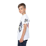 Kids Fun Sports Jersey - Alien Character & Flaming Volleyball Design