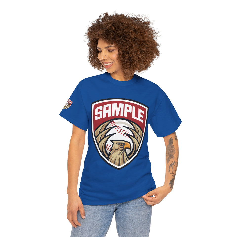 Unisex Heavy Cotton Tee - Eagle Baseball Graphic Design Shirt