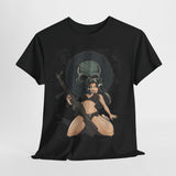 Edgy Graphic Tee - Skull & Warrior Design