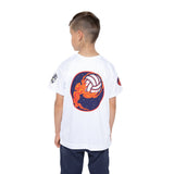 Kids Fun Sports Jersey - Alien Character & Flaming Volleyball Design