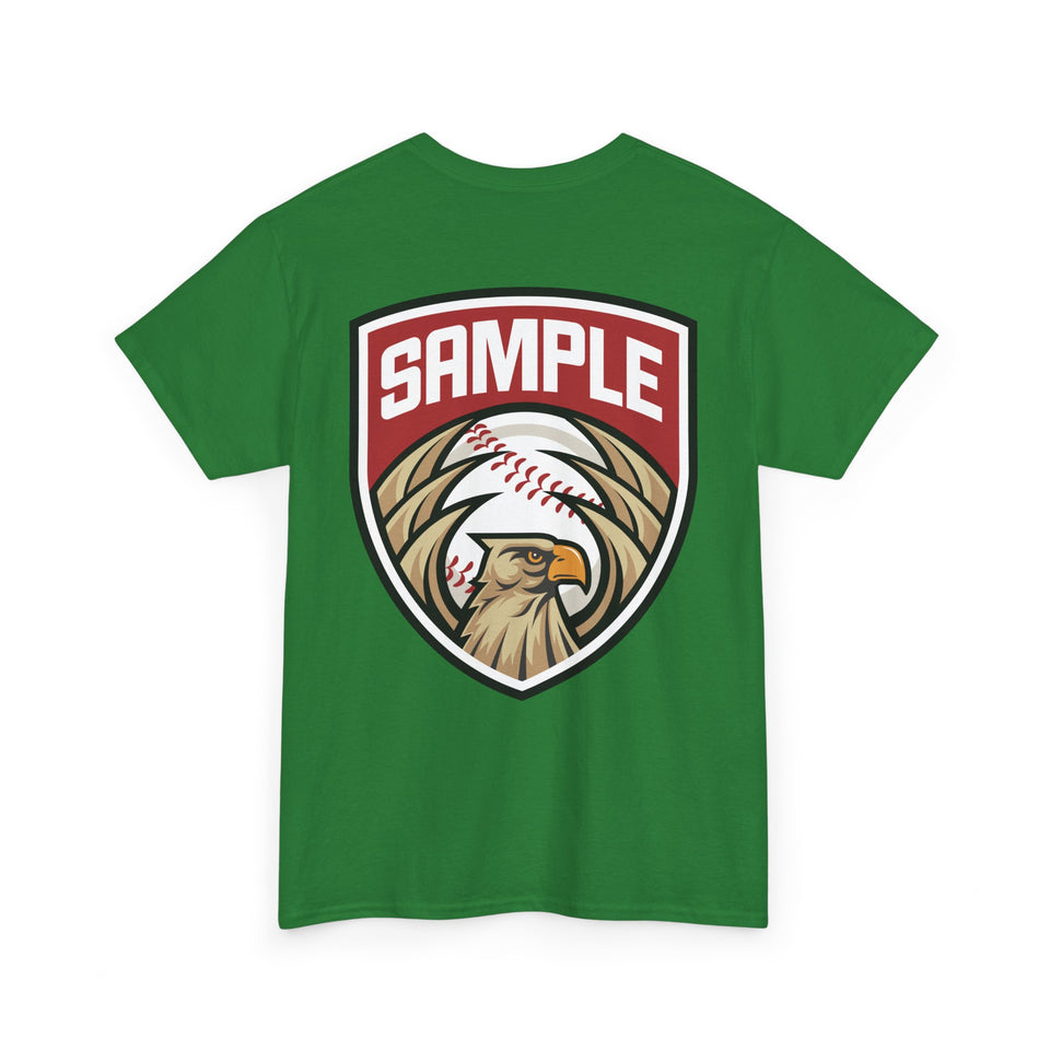 Unisex Heavy Cotton Tee - Eagle Baseball Graphic T-Shirt