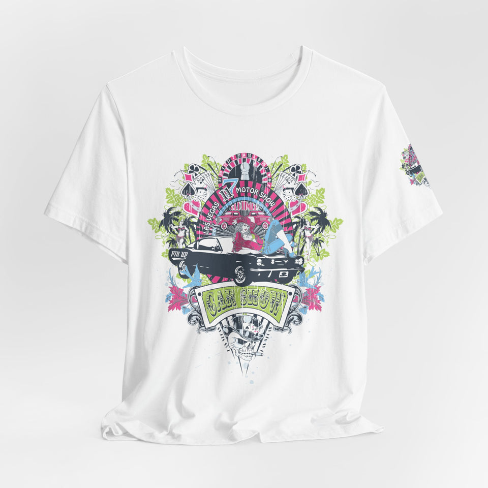 Retro Vibes Unisex Jersey Tee - Beach Cruiser Graphic