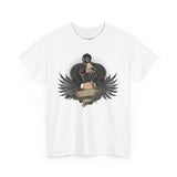 Gothic Style Unisex Heavy Cotton Tee - Unique Art Design with Vintage Vibe