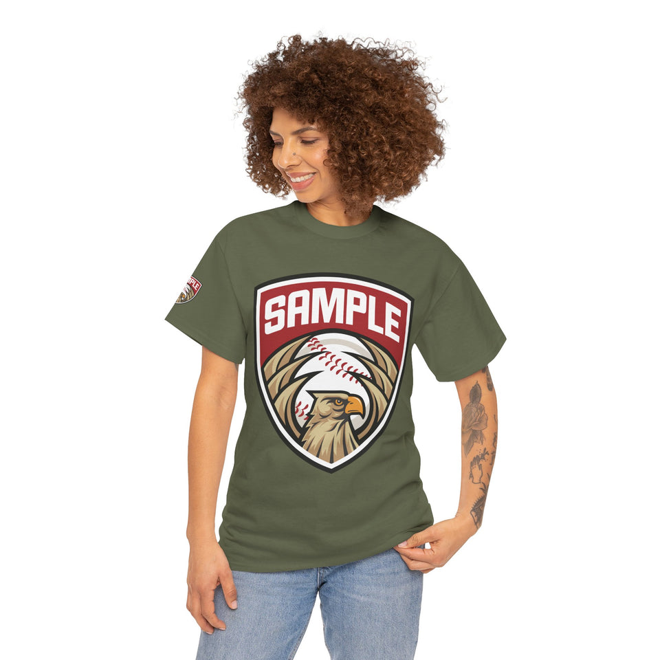 Unisex Heavy Cotton Tee - Eagle Baseball Graphic Design Shirt