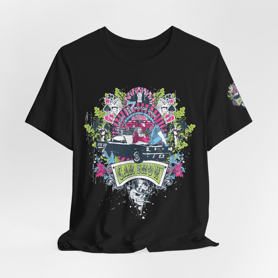 Retro Vibes Unisex Jersey Tee - Beach Cruiser Graphic