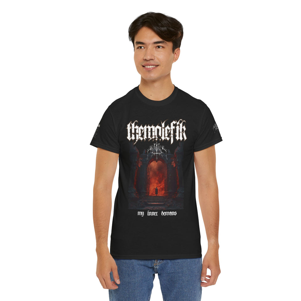 ThemalefiK - 'My Inner Demons' Gothic Unisex Heavy Cotton Tee  Design