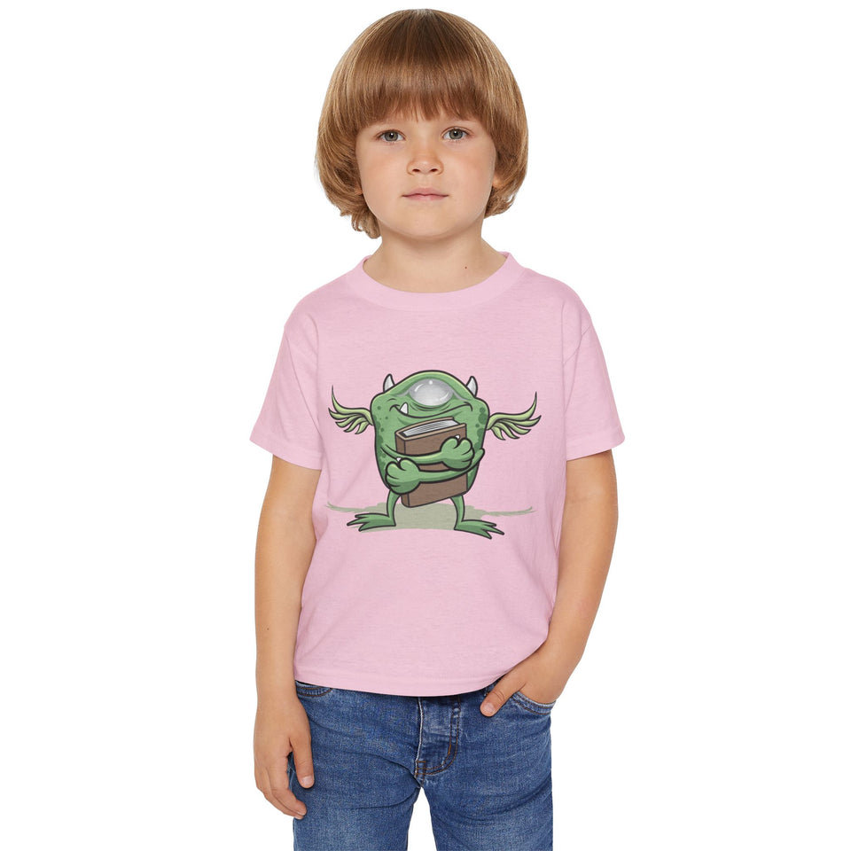 Fun Monster & Volleyball Toddler T-shirt - Playful Design for Little Adventurers