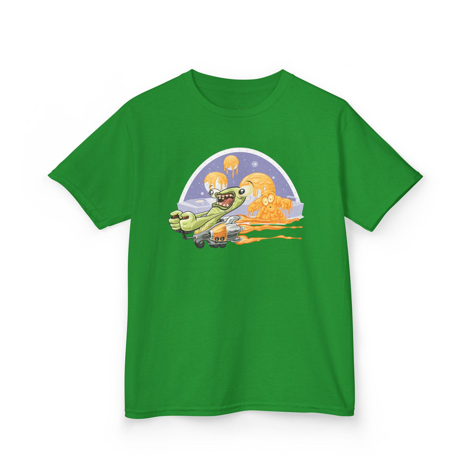 Kids Fun Adventure Tee - Cute Airplane and Monster Design