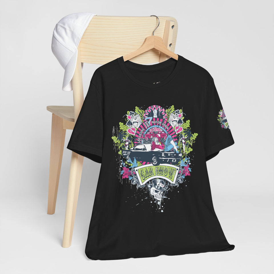 Retro Vibes Unisex Jersey Tee - Beach Cruiser Graphic