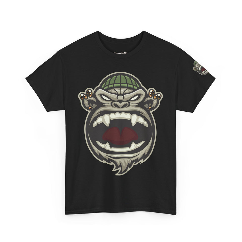 Unisex Heavy Cotton Tee - Fierce Gorilla Graphic T-Shirt