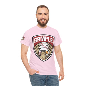 Unisex Heavy Cotton Tee - Eagle Baseball Graphic Design Shirt