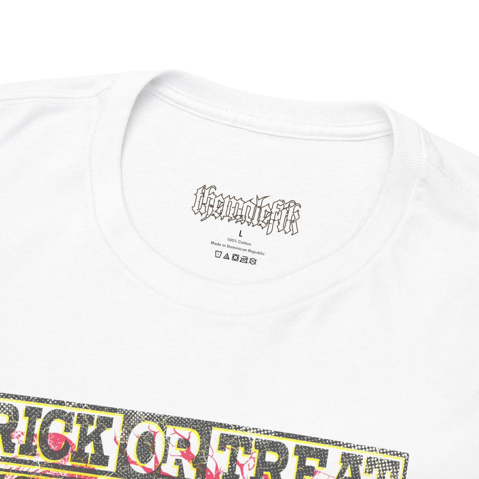 Trick or Treat Graphic Tee - Unisex Heavy Cotton T-Shirt