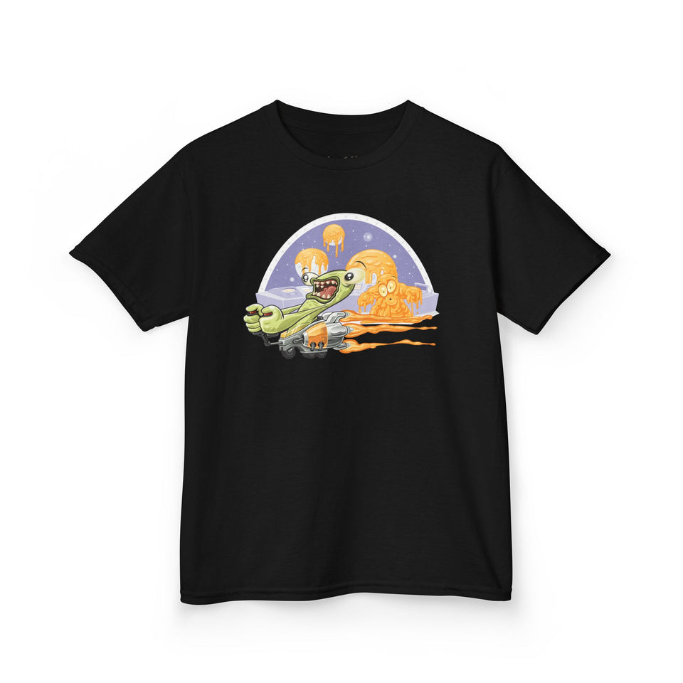 Kids Fun Adventure Tee - Cute Airplane and Monster Design