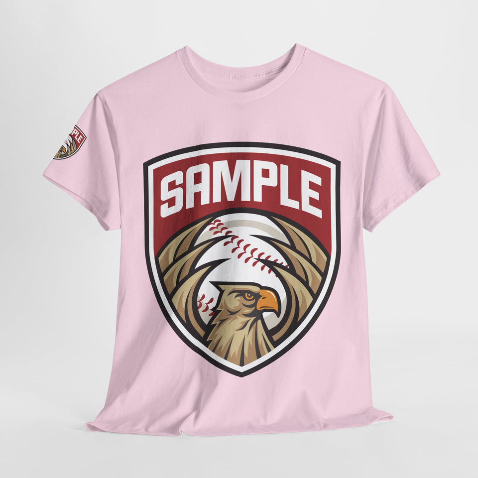 Unisex Heavy Cotton Tee - Eagle Baseball Graphic Design Shirt