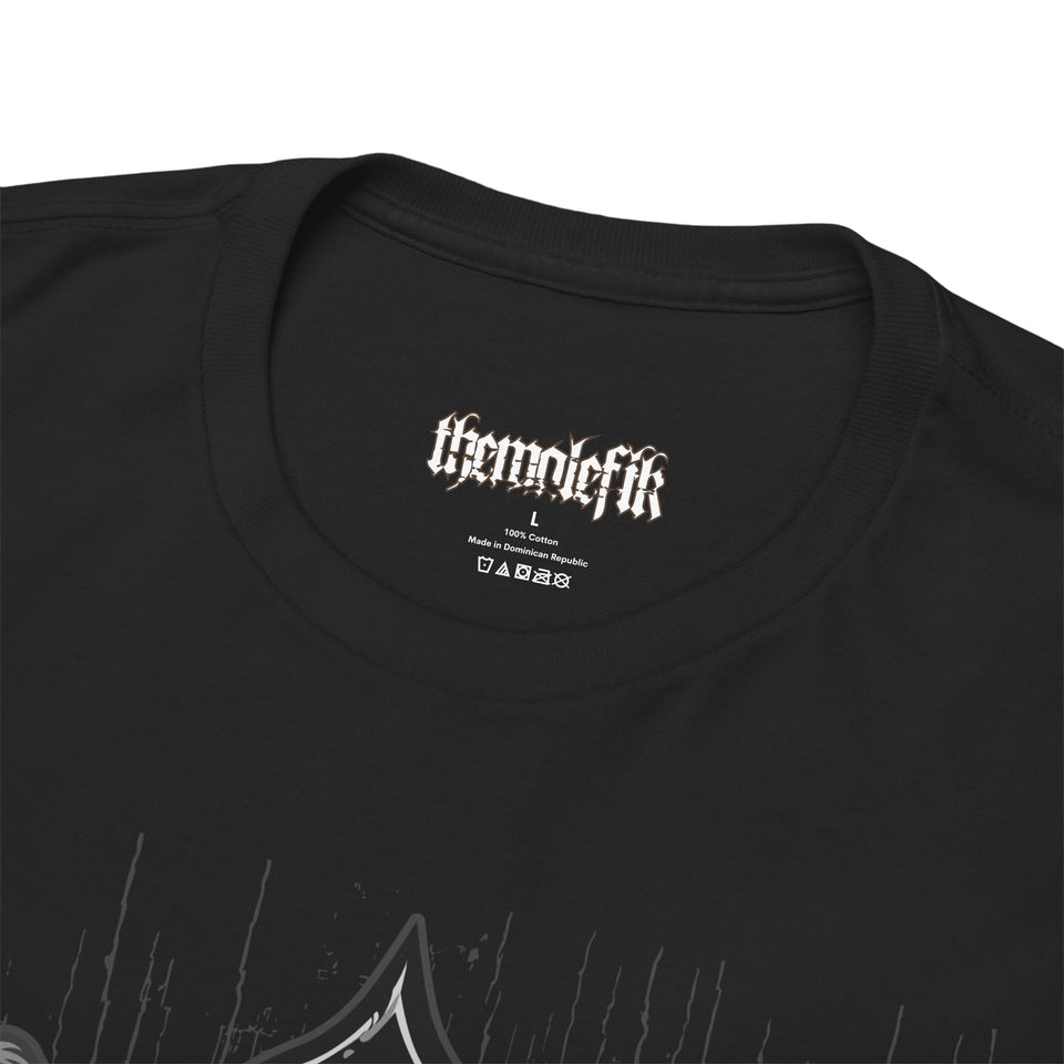 Vintage Skull Art Unisex Heavy Cotton Tee - Gothic Streetwear Fashion
