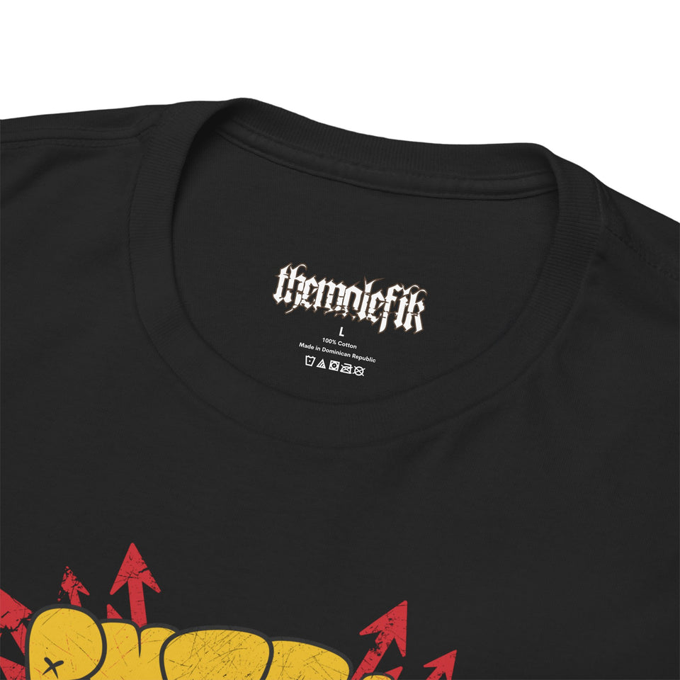 Unique Unisex Heavy Cotton Tee - Bold Graphic Art for Casual Style