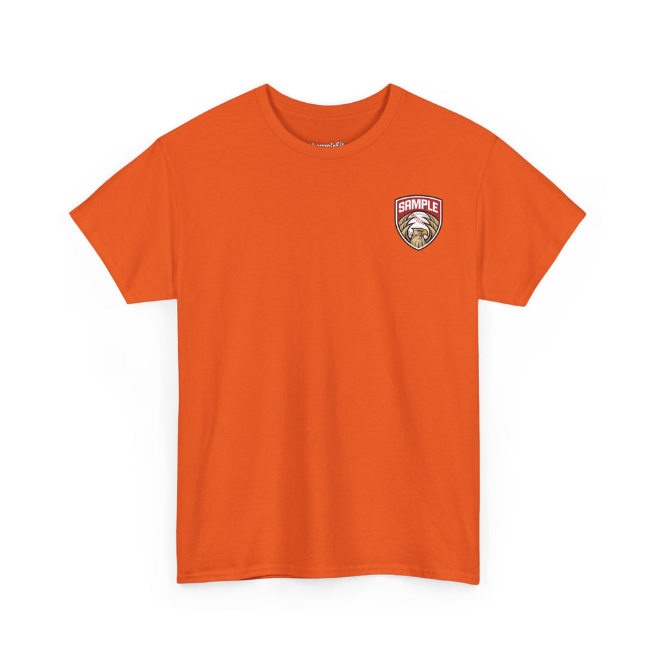 Unisex Heavy Cotton Tee - Eagle Baseball Graphic T-Shirt