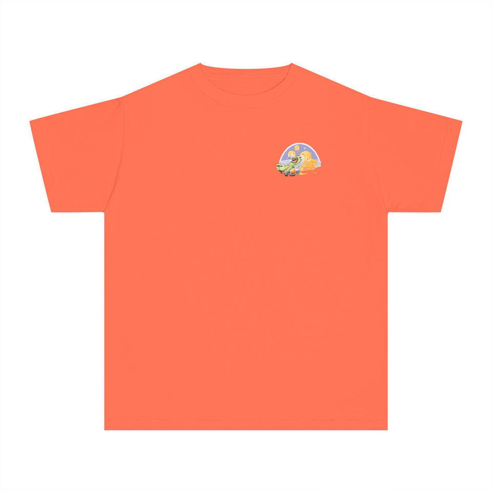 Youth Midweight Tee - Fun Dinosaur Graphic Tee for Kids