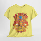 Vibrant Unisex Heavy Cotton Tee - Eye-Catching Skull Design