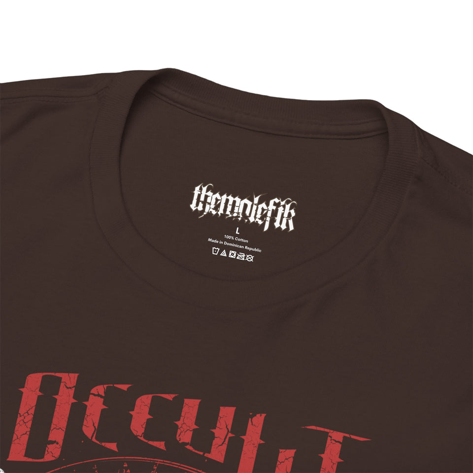 Unisex Heavy Cotton Tee - Red Occult Graphic Tee