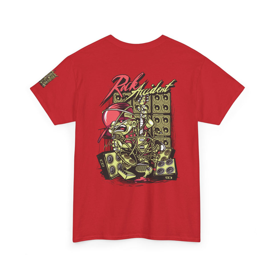 Vibrant Urban Art Unisex Heavy Cotton Tee – Street Style Graphic T-Shirt with Speaker Design