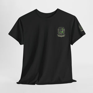 Cool Black Unisex Heavy Cotton Tee with Graphic Design