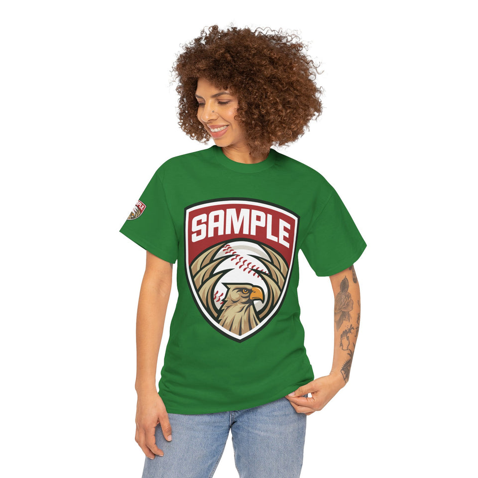 Unisex Heavy Cotton Tee - Eagle Baseball Graphic Design Shirt