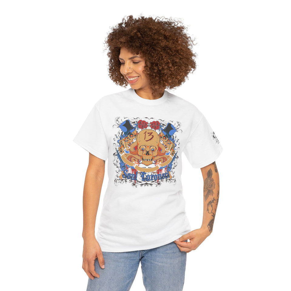 Vintage Graphic Unisex Heavy Cotton Tee - Edgy Retro Art Style