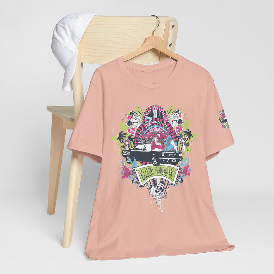 Retro Vibes Unisex Jersey Tee - Beach Cruiser Graphic