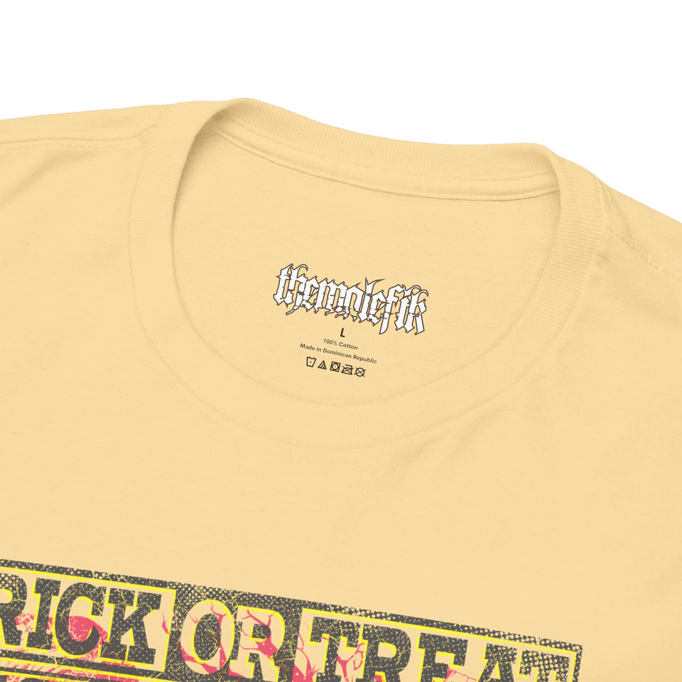 Trick or Treat Graphic Tee - Unisex Heavy Cotton T-Shirt