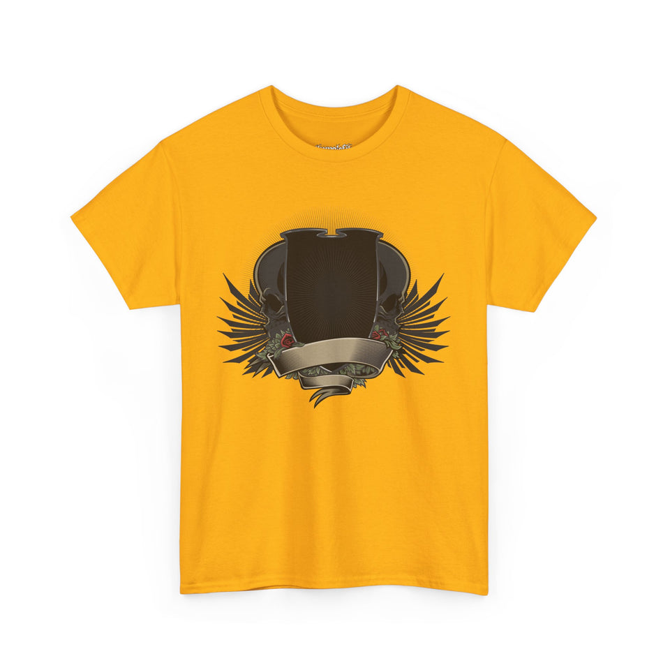Vintage-Inspired Unisex Heavy Cotton Tee with Bold Graphic Design