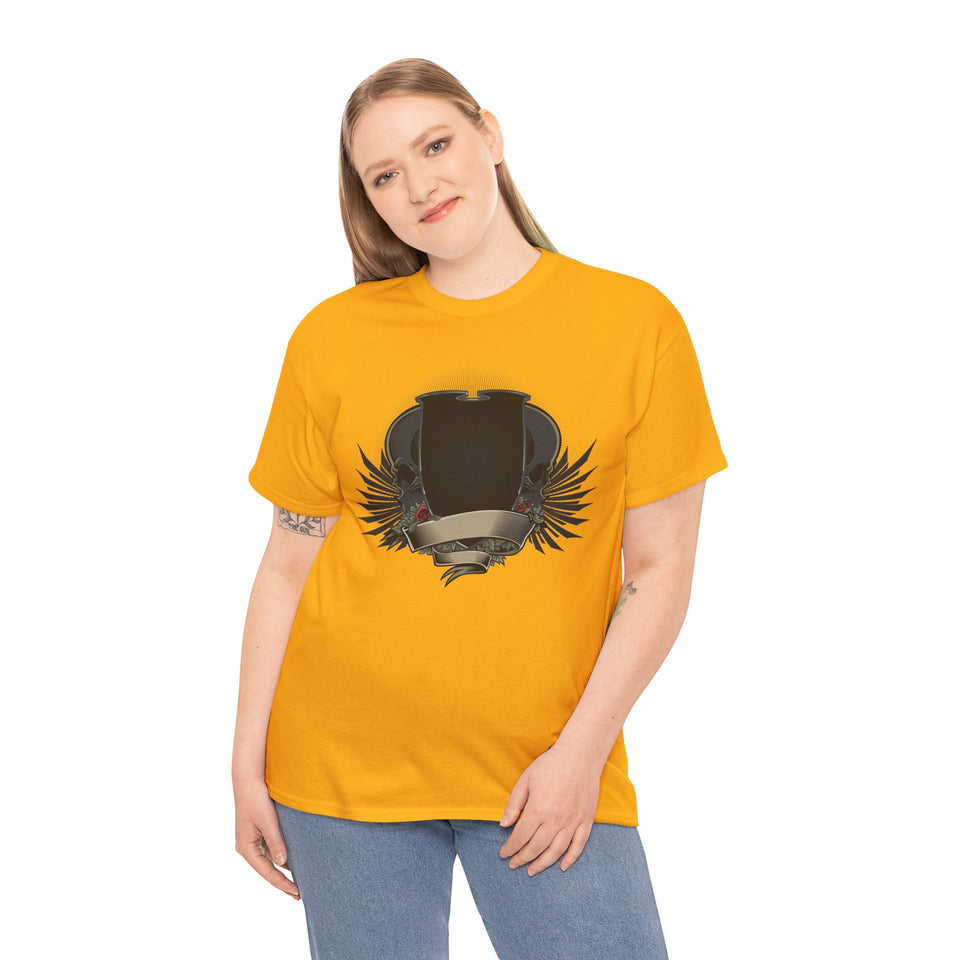 Vintage-Inspired Unisex Heavy Cotton Tee with Bold Graphic Design