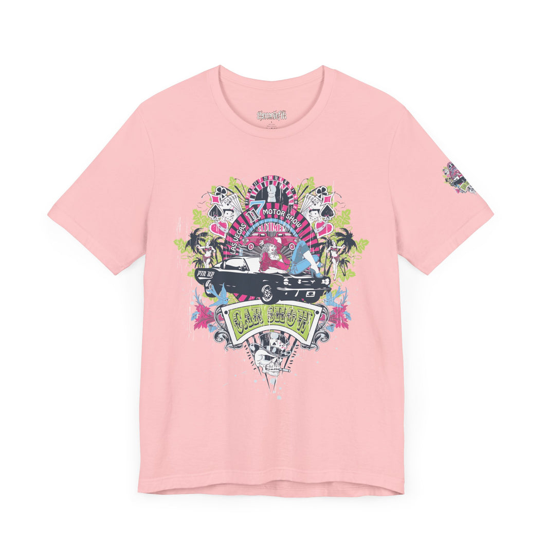 Retro Vibes Unisex Jersey Tee - Beach Cruiser Graphic